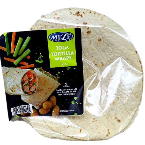 MEZE 20CM TORTILLA WRAPS 6'S SK6001725120695