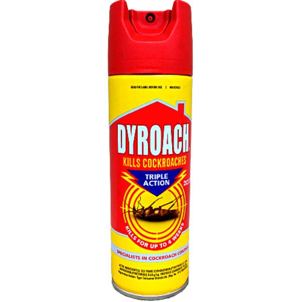 Dyroach Insecticide DYROACH KILLS COCKROACHES SUPERFAST TRIPLE ACTION 180ML SK60