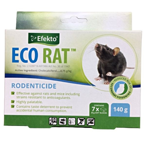 EFEKTO ECO RAT RODENTICIDE 140G SK6001379102948